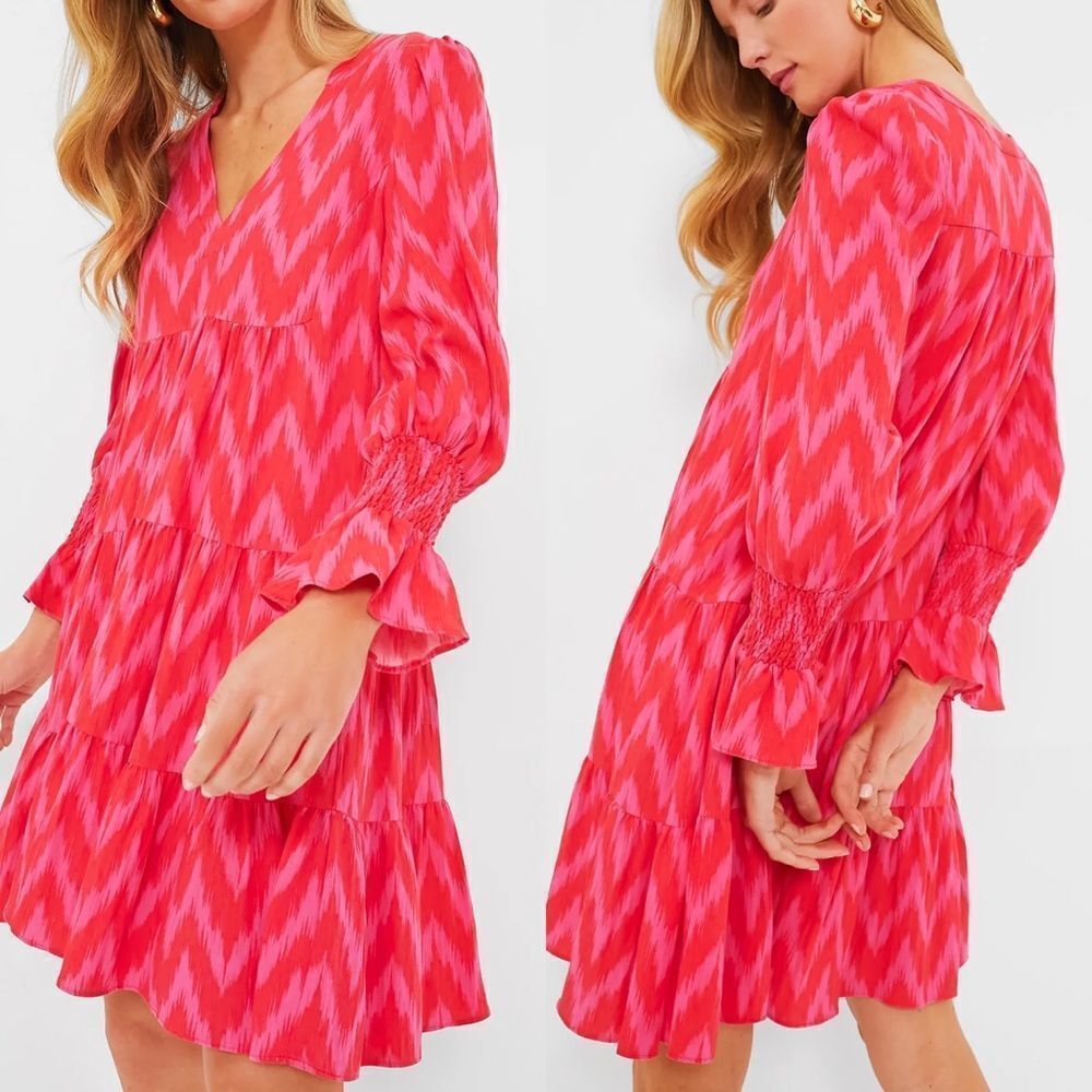 Pomander place Hot Pink Ikat Kenzo Dress Women’s Size xxs